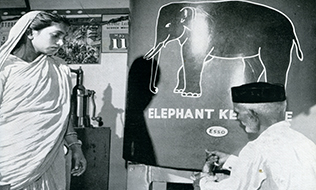 Esso Elephant Brand Kerosene Shop