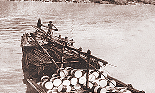 Lube Drums on Boat